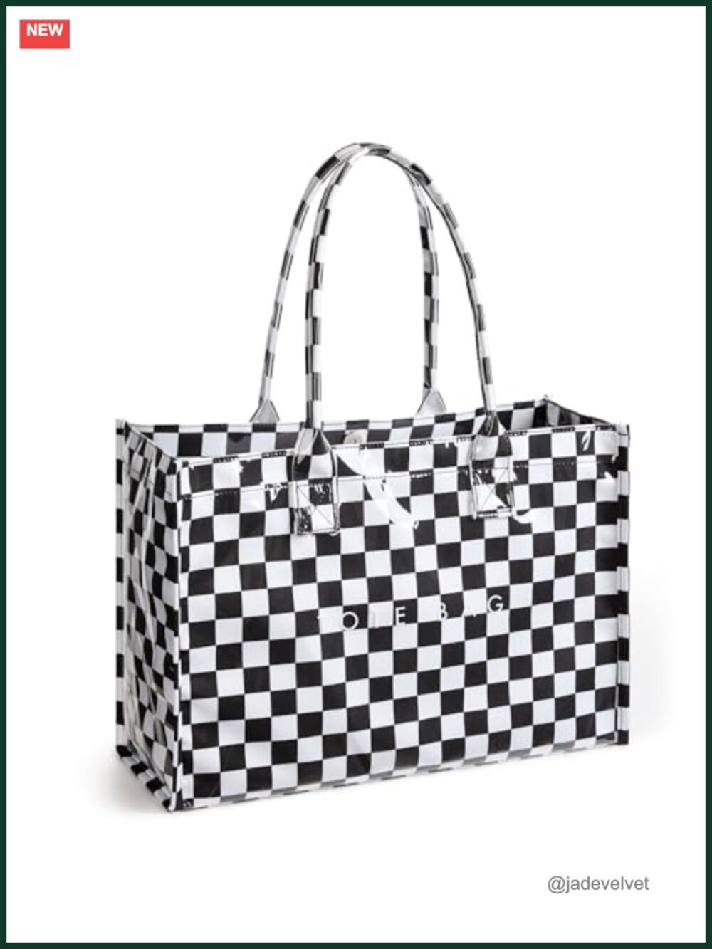 PVC Tote Bag Women's Large Top Handle Handbag Waterproof Foldable Work Purse